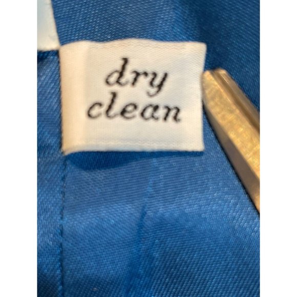 Vintage Pendleton Wool Blazer Women Size 12* Cobalt Blue Suit Jacket Teal Lining - Picture 8 of 16